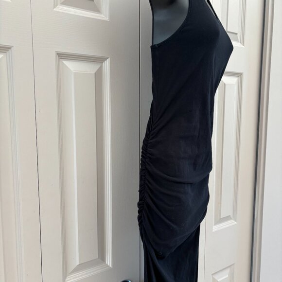 Michael Stars Black Ruched Tank Maxi Dress S - Picture 3 of 10